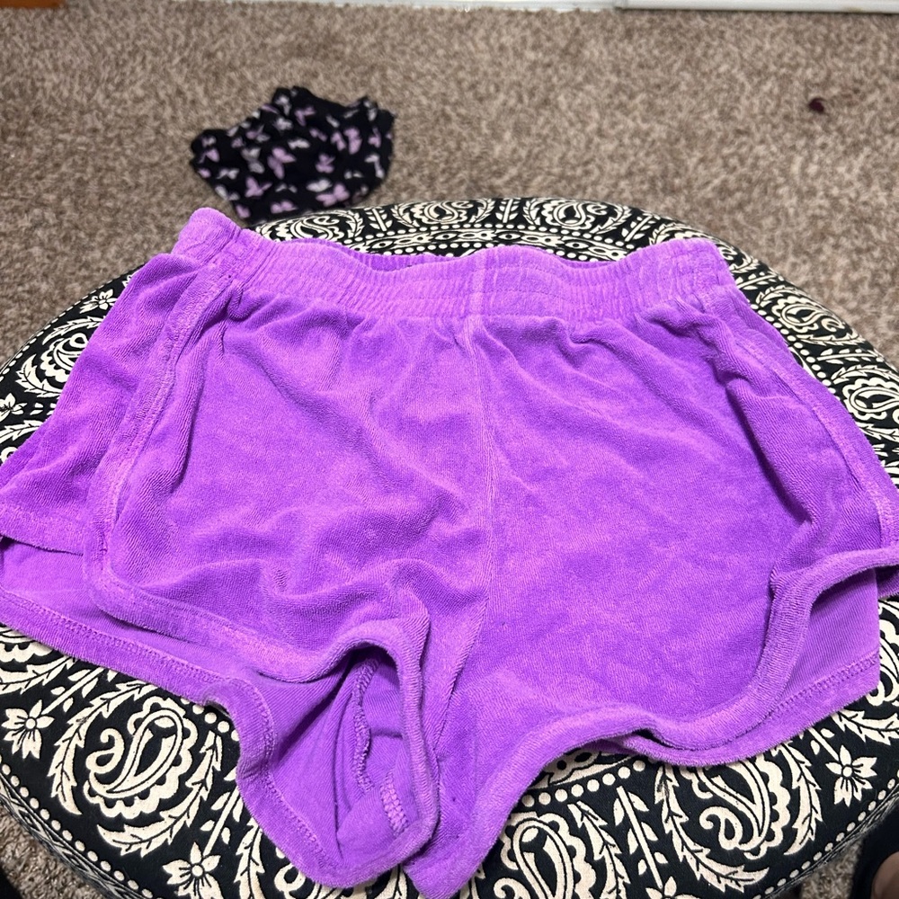 Purple shorts